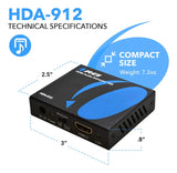 Convertidor de Audio Orei 4k 60hz 18g Hdmi 2.0
