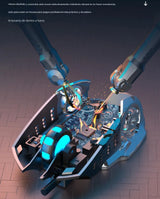 Mouse Gamer Inalámbrico Silencioso Y Recargable Con Luz Led