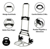 Carro de Carga Tipo Yegua Carry All® Equus 80 Kilos Rodamientos y Cuerda Elástica