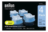 Braun Clean & Renew CCR Cartuchos de Recarga para Afeitadora – Pack de 4