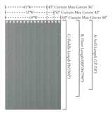 Cortinas Hmyi con aspecto plisado magnético, 100 % opacas, 150 x 20 cm (ancho x largo)