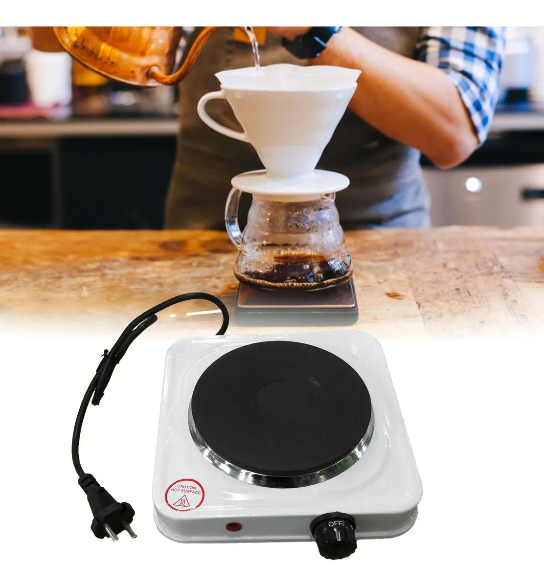 Cocina Dinamic Inox Portátil 1 Plato 1000w