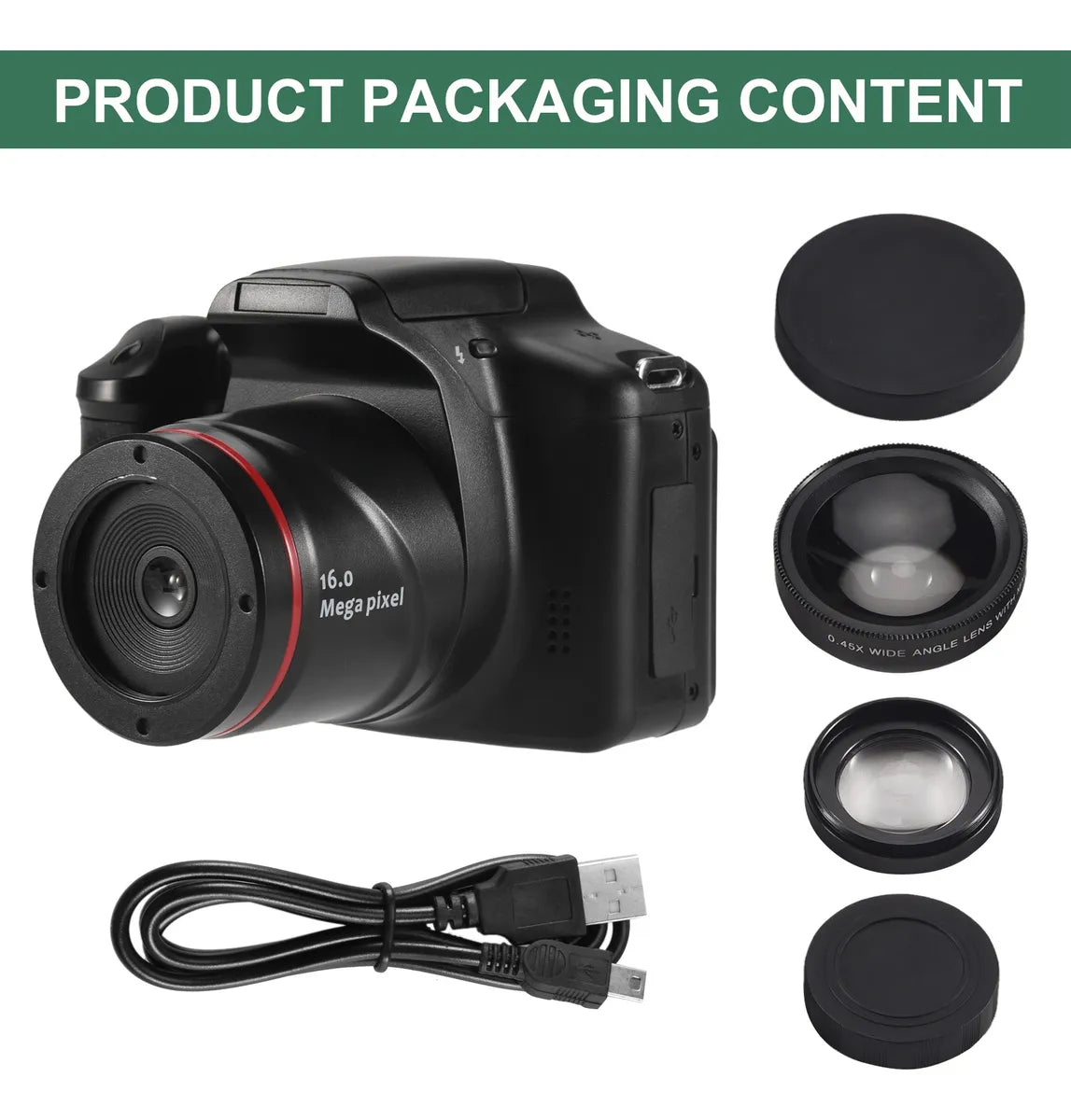 Cámara Fotográfica Videocámara Digital Slr Port Básica