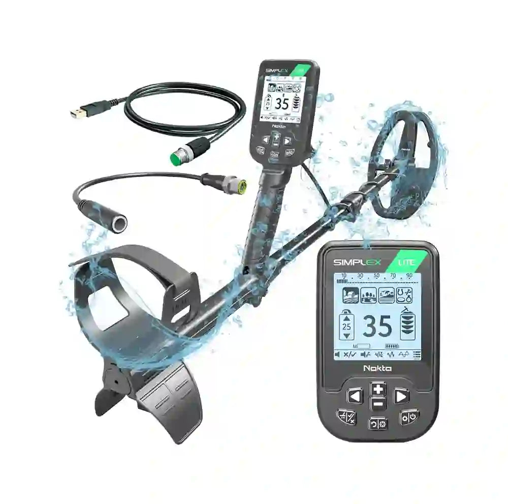Detector De Metales Nokta Simplex Lite Con Bobina Impermeable