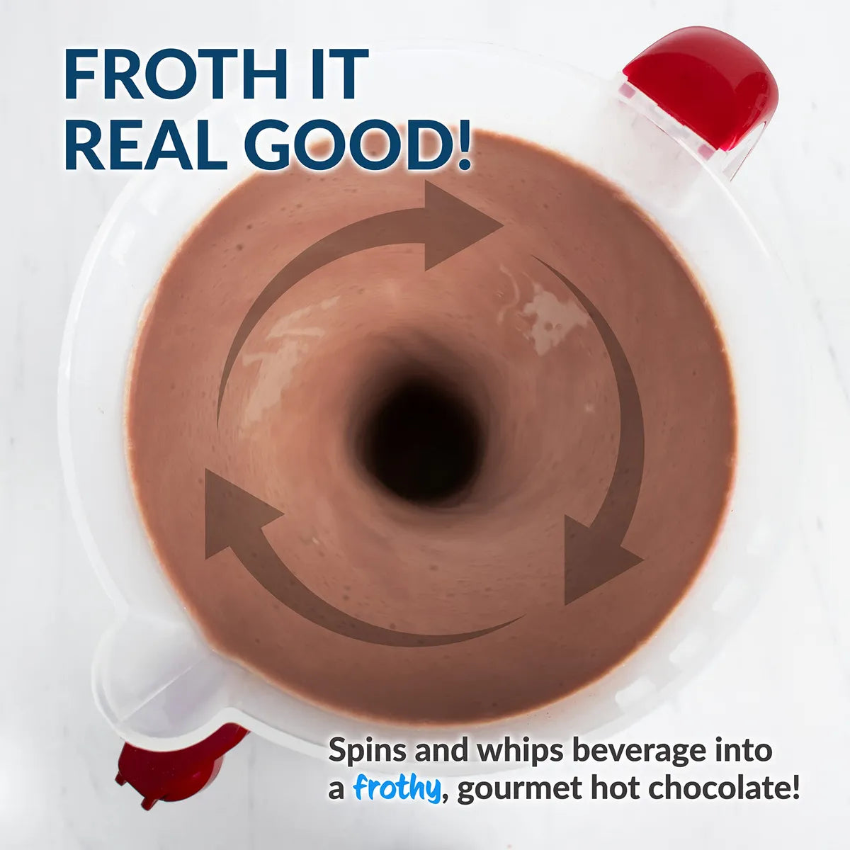 Máquina y dispensador de chocolate caliente Nostalgia Retro, 950 ml, color rojo