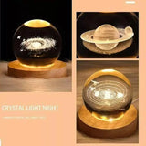 Luz De Noche/bola De Cristal Brillante Regalo Adornos