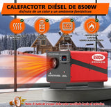 Calefactor Diésel Portátil 8.5KW 12V / 24V con Control Remoto | Nuevo | Embalaje Abierto