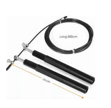Cuerda Saltar Aluminium Box Crossfit Ultra Rapida Color Negro