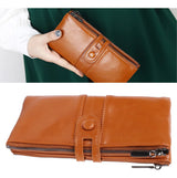 Cartera / Billetera para Mujer Con Bloqueo Rfid De Gran Capacidad