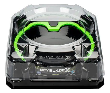 Beyblade X Xtreme Battle Set con Beystadium Arena con riel X-Celerator, 2 juguetes superiores giratorios a la derecha, 2 lanzadores