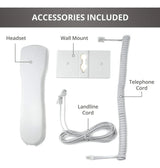 Teléfono Tyler Tbbp-4-wh para personas mayores con altavoz