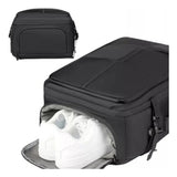 Mochila Viaje Carry On 40Litros Porta Notebook Reforzada Diseño de Tela Lisa