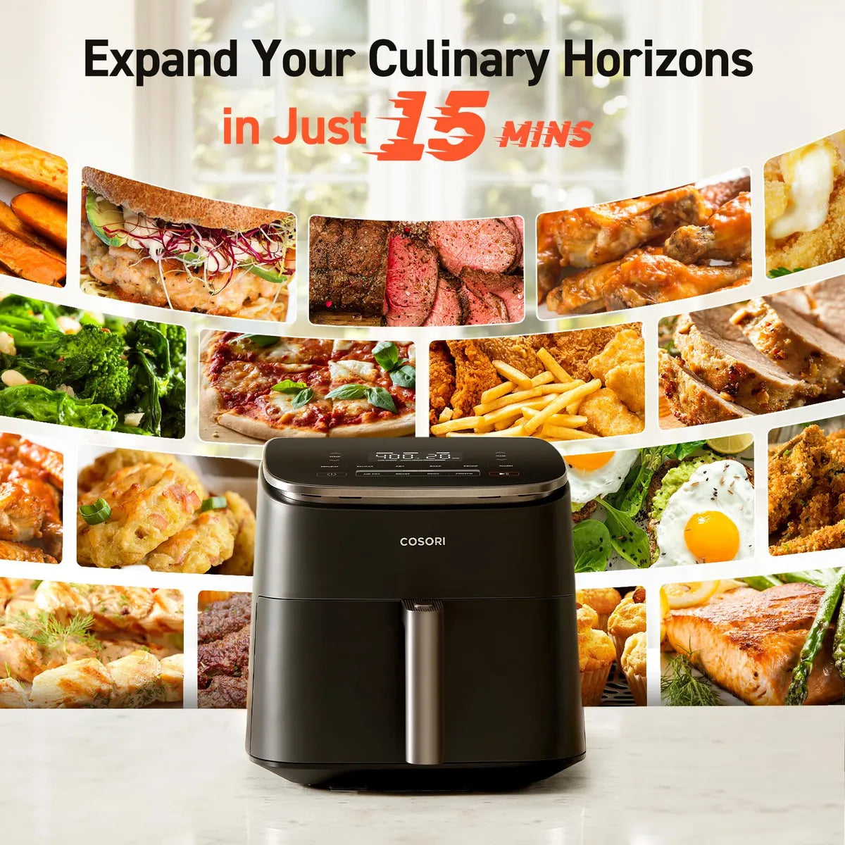 Air Fryer Cosori Turboblaze Compact De 6.0 Cuartos De Galón