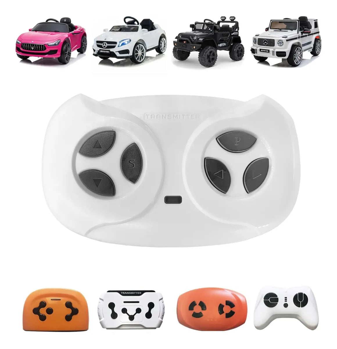 Control Remoto POLYNX JR1602FCC 2.4 GHz Bluetooth para Auto Eléctrico Infantil Power Wheels