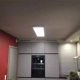 Panel Led Foco Plafon 48w Sobrepuesto 120x30cm Luz Neutra 4000k Demasled
