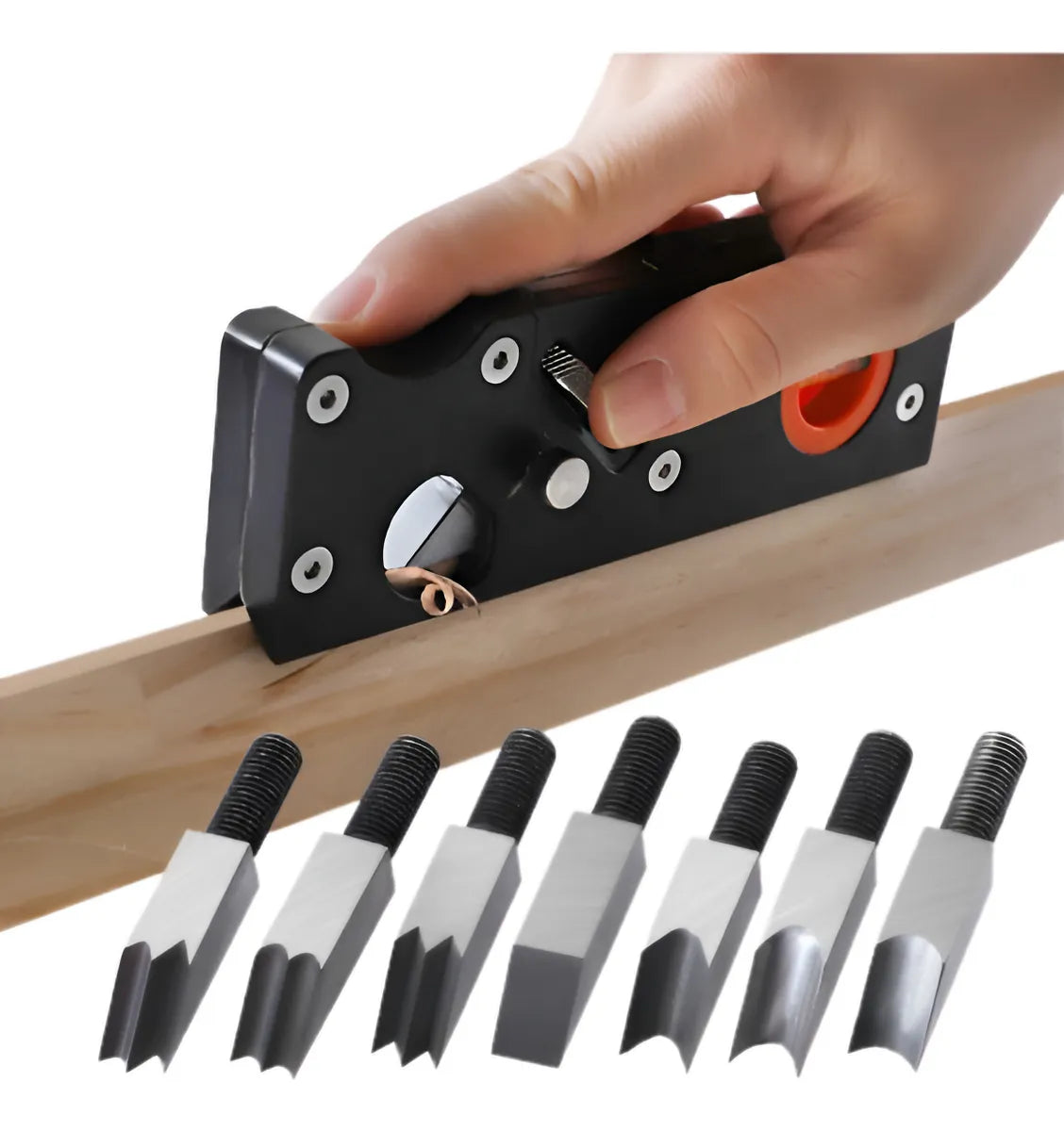 Cepillo Biselado Corte Borde Madera Carpintería +7 Hoja /uss