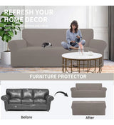 Funda Elástica Easy-Going para Sofá de 2 Cuerpos Grande (Oversized Loveseat) | 1 Pieza | Jacquard Stretch