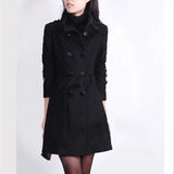 Chaqueta Abrigo con Botones y Cinturón para Mujer | Estilo Trench Casual