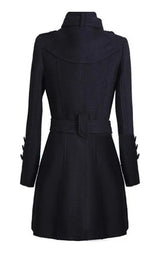 Chaqueta Abrigo con Botones y Cinturón para Mujer | Estilo Trench Casual
