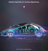 Mouse Gamer Inalámbrico Silencioso Y Recargable Con Luz Led