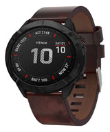 Correa de Cuero para Garmin Fenix 6x Sapphire