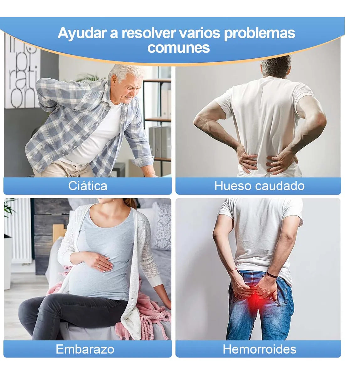 Dona Ortopédica Para Hemorroides Y Coxis Grande Almoada 44cm