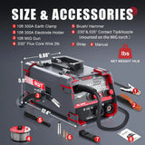 Soldador Awt 140a Flux Core Mig/stick/lift Tig 3 En 1 - 110V