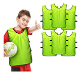 Pack X6 Petos Deportivos Multiusos Chalecos Para Niños