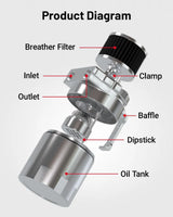 Oil Catch Can Evil Energy Bafled De Aluminio Universal De 300