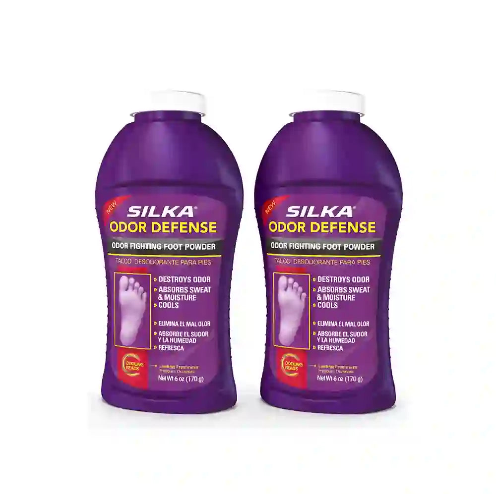 Pack 2Silka Polvo para Pies y Desodorante para Zapatos 170 g