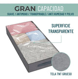 Organizador De Ropa Bajo Cama  Almacenamiento Set X 3 Gris Claro