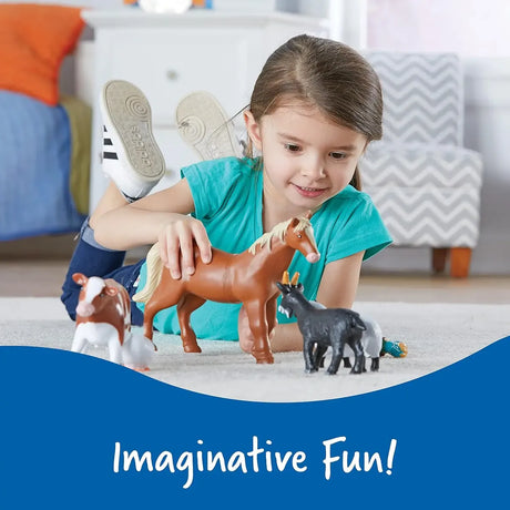 Learning Resources Jumbo Farm Animals, Juego De Juguetes