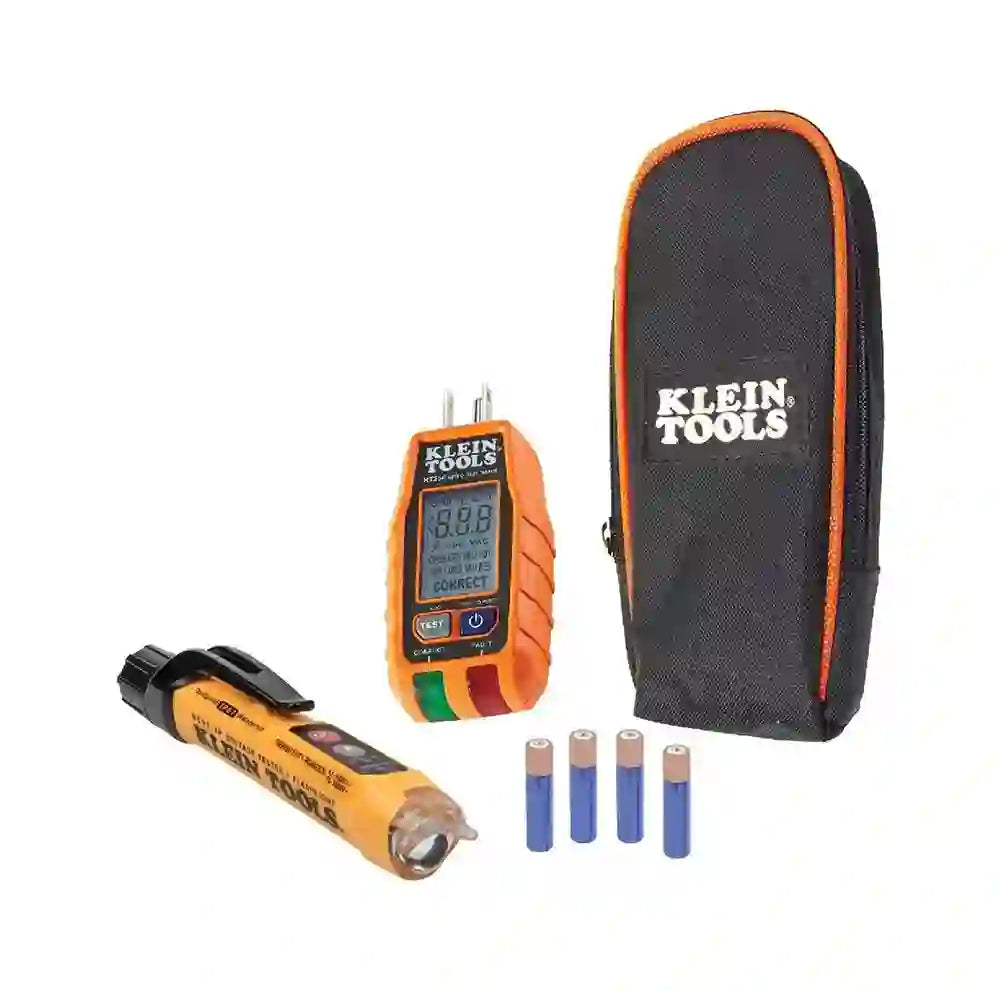 Kit Tester de Voltaje Klein Tools RT250KIT GFCI LCD 12-1000V