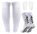 Calcetines Futbol Antideslizantes Con Espinilleras 3 Pack
