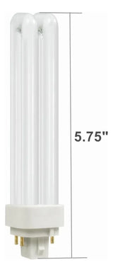 Bombilla Fluorescente Compacta Satzol Plc-18w 2700k De 4 Pin