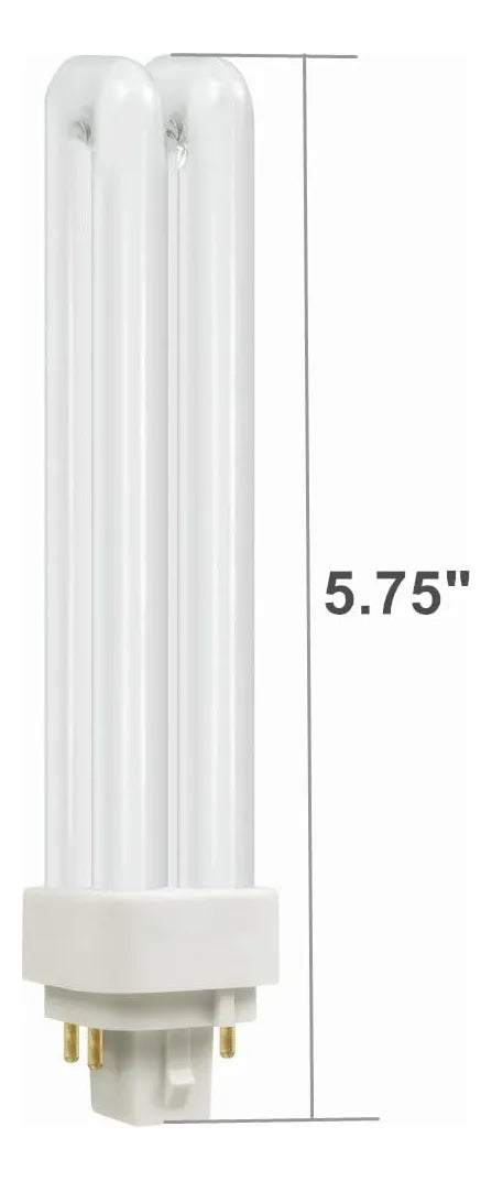 Bombilla Fluorescente Compacta Satzol Plc-18w 2700k De 4 Pin