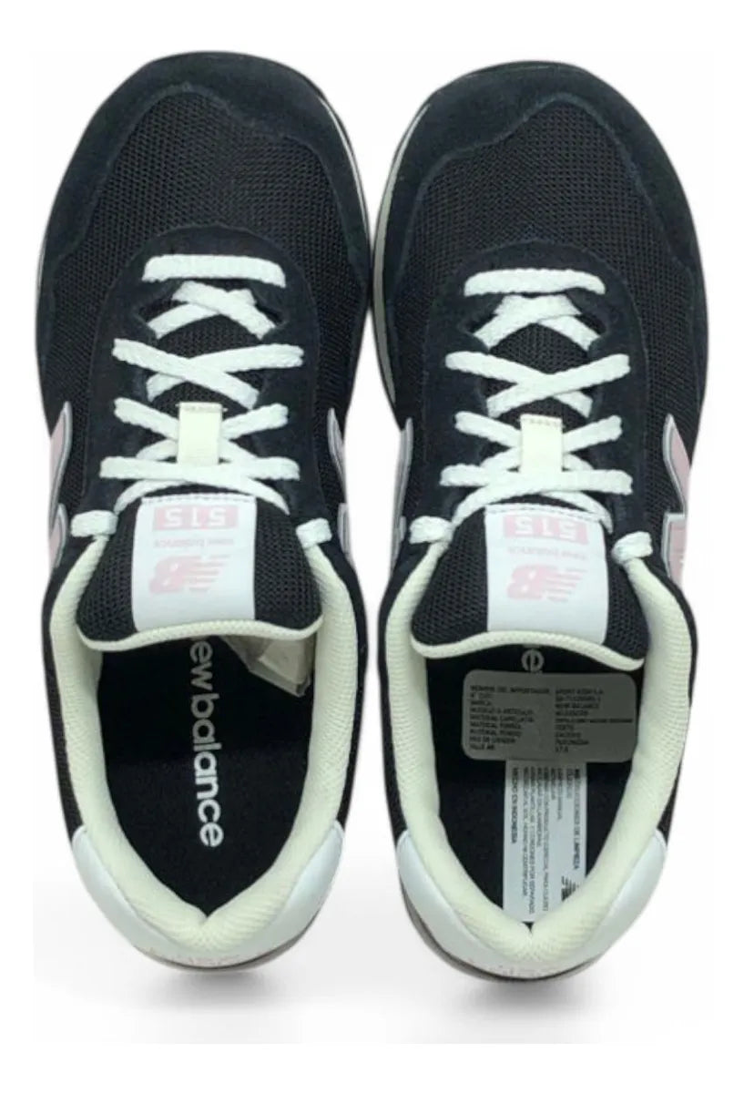 Zapatilla New Balance Mujer Wl515cbr Negro Rosa Lila