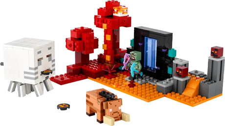 Lego Minecraft La Trampa Del Portal Del Inframundo (21255) Cantidad de piezas 352
