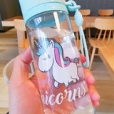 Vaso Para Agua Con Diseño Arcoiris Kawaii