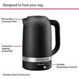 Hervidor Eléctrico Kitchenaid Kek1701 1.7 L Con Temperatura 110V