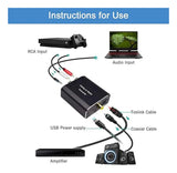 Convertidor Audio Digital Óptico Coaxial A Analógico Rca 3.5