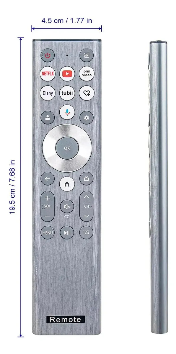 Control Remoto por Voz AIDITIYMI ERF6A80 Compatible con Hisense Smart TV