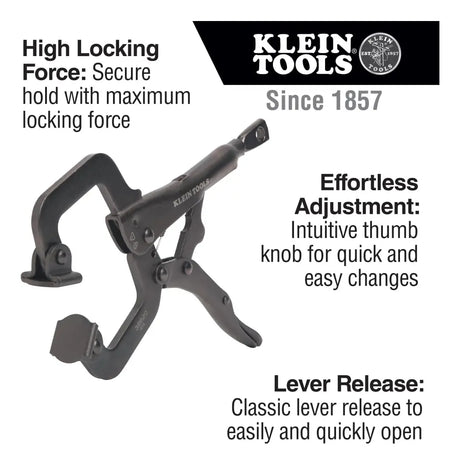 Pinzas de Presión en C Klein Tools 38620 con Mordazas Giratorias 6"