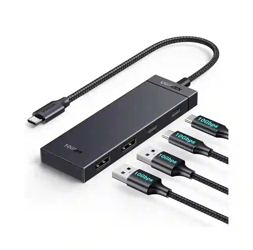UGREEN CM806 Hub USB-C 4 Puertos USB 3.2 Gen 2 10Gbps – 2 USB-C + 2 USB-A