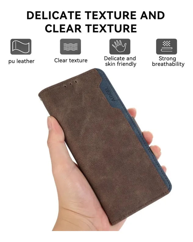 Estuche Carcasa Elegante Y De Negocios For Samsung Con Tarjetero