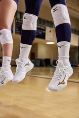 Rodillera de Vóleibol Mizuno Elite 9 SL2 Blanca | Talla S (Chico) | Protección Profesional