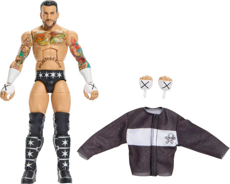 Figura de Acción Mattel WWE Elite CM Punk 15 cm – 25 Articulaciones