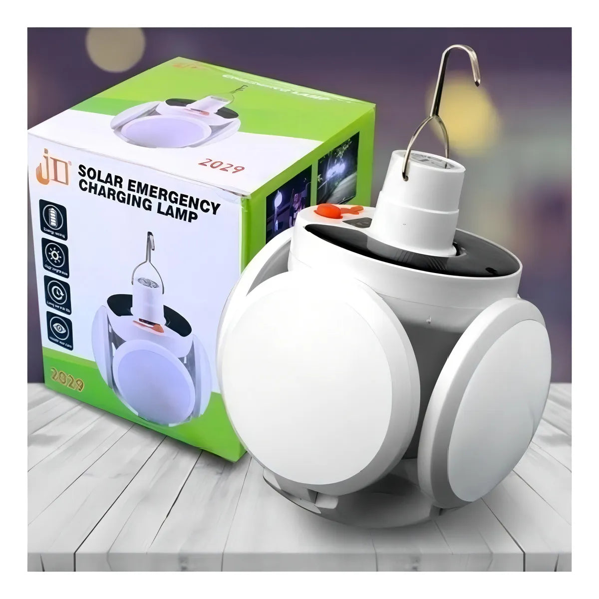 Ampolleta Solar Led De Emergencia Recargable / 40 W Luz Blanco frío