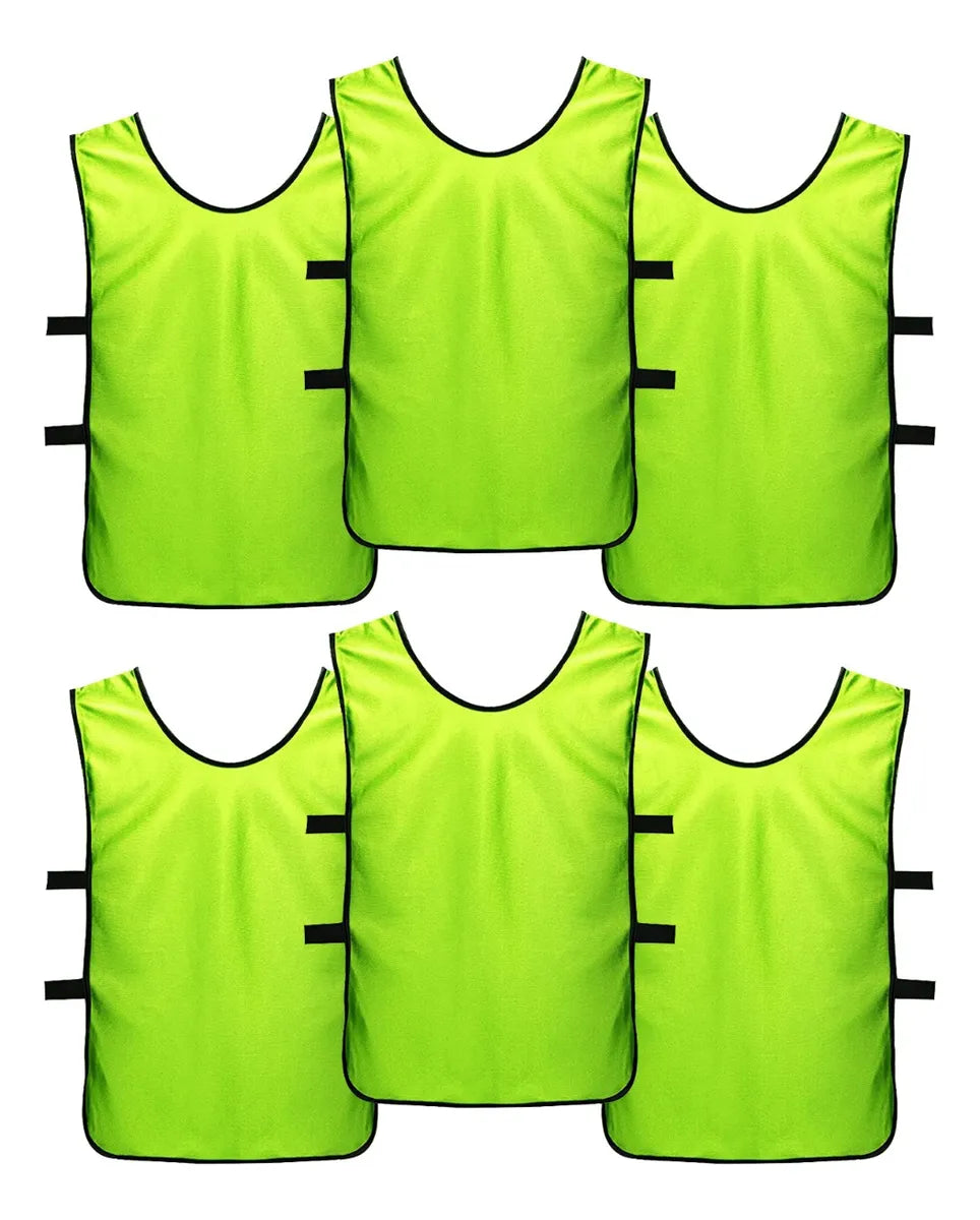 Pack X6 Petos Deportivos Multiusos Chalecos Para Niños