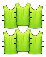 Pack X6 Petos Deportivos Multiusos Chalecos Para Niños